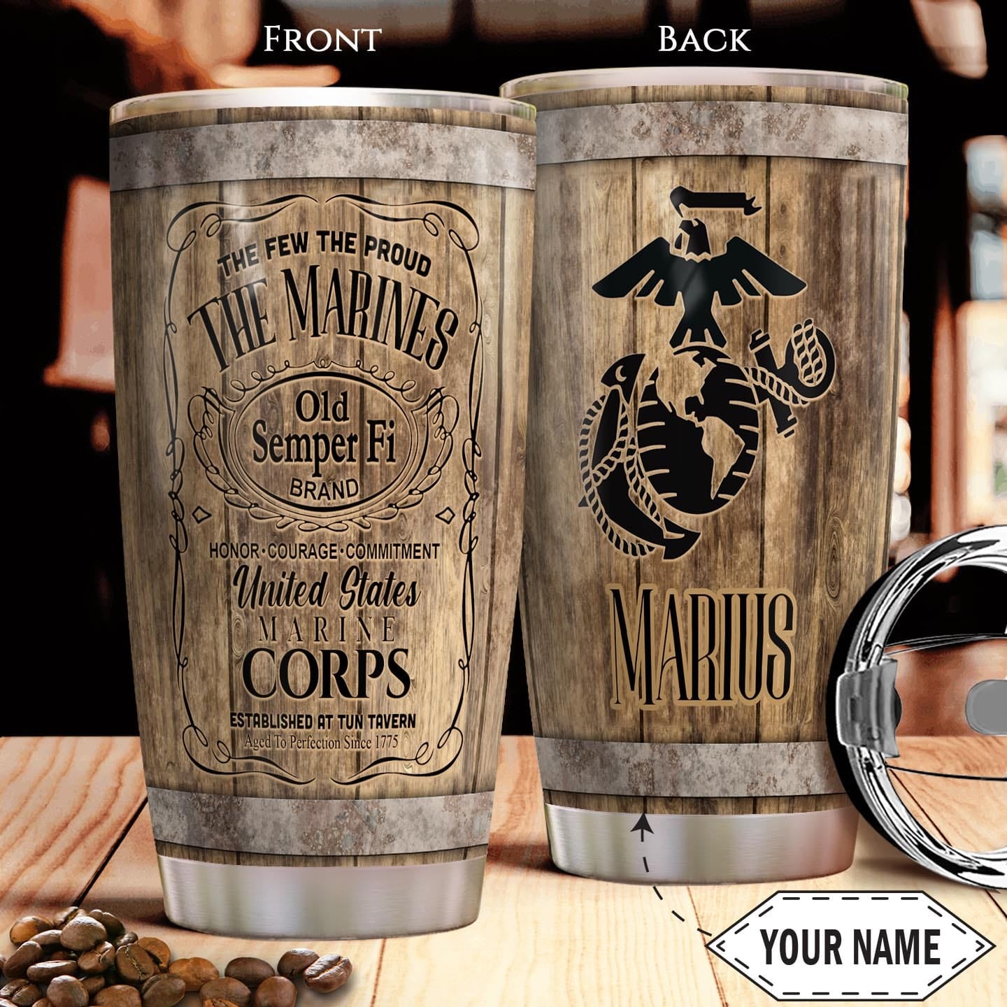 Personalized whiskey tumbler – TheHrdwood