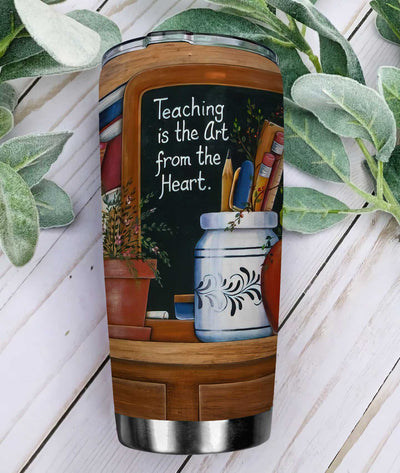 BigProStore Personalized Teacher Appreciation Tumbler Cup Teacher Board Custom Crayon Iced Coffee Tumbler Double Wall Cup Stainless Steel 20 Oz 20 oz Personalized Teacher Tumbler Cup