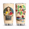 BigProStore Personalized Teacher Tumbler Ideas Teacher Clay Style Custom Printed Tumbler Double Wall Cup Stainless Steel 20 Oz 20 oz Personalized Teacher Tumbler Cup