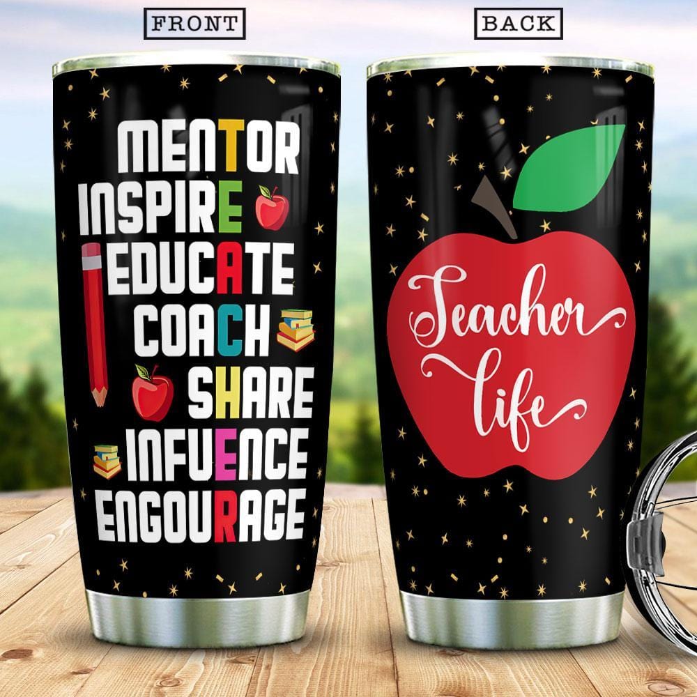 20 oz Personalized Teacher Gift, Teacher Tumbler, Teacher Gifts, Teacher  Life Cup, Teacher Apple Gift, Teacher Appreciation Cup