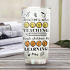 BigProStore Personalized Funny Teacher Tumbler Design Teachers Who Love Teaching Customized Tumbler Double Wall Cup 20 Oz 20 oz Personalized Teacher Tumbler Cup