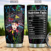 BigProStore Personalized Afrocentric Tumbler Black Woman Nutrition Facts Custom Coffee Tumbler Black Girl Gift Ideas 20 oz Stainless Steel Tumbler