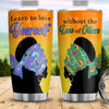 BigProStore Personalized African American Girl Tumbler Colourful Afro Women Black Custom Cups With Lids Black Girl Gift Ideas 20 oz Stainless Steel Tumbler