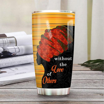BigProStore Personalized African American Girl Coffee Tumbler Learn To Love Yourself Without The Love Of Others Custom Coffee Tumbler Black Girl Gift Ideas 20 oz Stainless Steel Tumbler