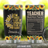BigProStore Personalized Teacher Appreciation Tumbler Ideas Teacher Nutrition Facts Custom Crayon Coffee Tumbler Double Wall Cup Stainless Steel 20 Oz 20 oz Personalized Teacher Tumbler Cup