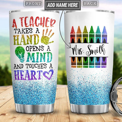 Personalized 30oz Teacher Apple Tumbler, Design: TEACHER1 - Everything  Etched