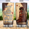 BigProStore Personalized African American Girl Coffee Tumbler Learn To Love Yourself Without The Love Of Others Custom Printed Tumblers Pro Black Gift Ideas 20 oz Stainless Steel Tumbler