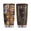 BigProStore Personalized African American Girl Thermal Cups Black Woman Faith Bible Custom Insulated Tumbler Melanin Women Gift Ideas 20 oz Stainless Steel Tumbler