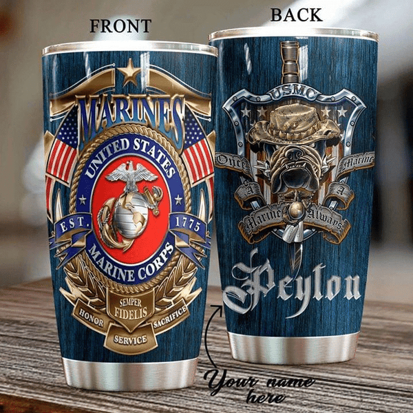 12 Oz USMC Insulated Marine Corps Coffee Tumbler – Marine Corps Gift Shop