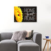 BigProStore Canvas Prints Home Sweet Home Sunflower Wood Wall Art Canvas Minimalist Wall Art 18" x 12" Canvas