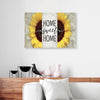 BigProStore Custom Canvas Home Sweet Home Sunflower Vintage Wall Art Canvas Wall Art For Living Room 18" x 12" Canvas