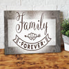 BigProStore Canvas Artwork Family Is Forever Pattern Family Wall Art Canvas Wall Art Home Decor 24" x 16" Canvas