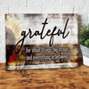 BigProStore Canvas Artwork Grateful For Small Things Sunflower Vintage Christian Wall Art Canvas Wall Art Home Decoration 24" x 16" Canvas
