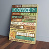 BigProStore BigProStore Custom Canvas Prints Nurse When You Enter This Office You Are Amazing Vintage Art Canvas Ready To Hang Canvas Wall Art BPS88956 24" x 36" - Best Seller Custom Canvas Prints