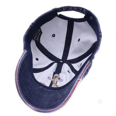US Navy Sailor Baseball Cap Anchor Embroidery Men Women Trucker Hat