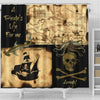 BigProStore Kraken Shower Curtain A Pirates Life For Me Caribbean Treasure Map Shower Curtain Home Bath Decor Shower Curtain / Small (165x180cm | 65x72in) Shower Curtain