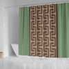 BigProStore Green Bamboo Bathroom Sets Marvellous Abstract Bamboo Pattern Shower Curtain Bathroom Art Ideas Shower Curtain