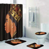 BigProStore African American Bathroom Set Young King Afrocentric Shower Curtain Black Boys Gift Ideas BPS2018 Standard (180x180cm | 72x72in) Bathroom Sets