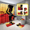 BigProStore African American Shower Curtain Beautiful Afro Girl Melanin Woman Bathroom Set 4pcs Afrocentric Decor Idea BPS0914 Standard (180x180cm | 72x72in) Bathroom Sets