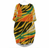 African Fabric Animal Skin 2 - Black Woman 3D Pocket Dress