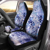 BigProStore Marble Paint Blue Car Seat Covers (Set of 2) Car Seat Covers