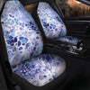 BigProStore Marble Paint Blue Car Seat Covers (Set of 2) Car Seat Covers