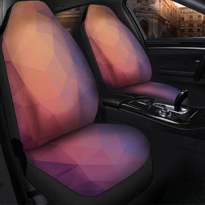 BigProStore Triangle Colorful Pattern 1 - Beautiful Car Seat Covers (Set of 2) Car Seat Covers
