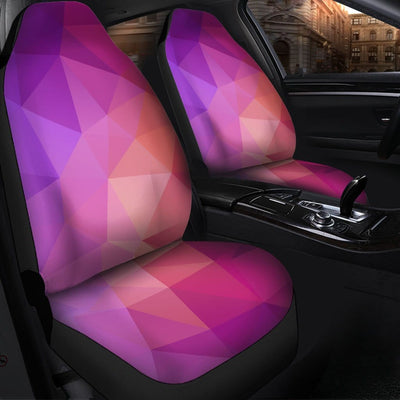 BigProStore Triangle Colorful Pattern 2 - Beautiful Car Seat Covers (Set of 2) Car Seat Covers