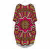 Ethnic Floral 1 - Black Woman 3D Pocket Dress