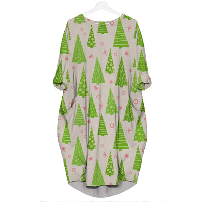 Christmas Pattern - Beautiful Woman 3D Pocket Dress