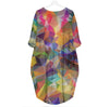 BigProStore Triangle Colorful Pattern 4 - Beautiful Woman 3D Pocket Dress Women Dress