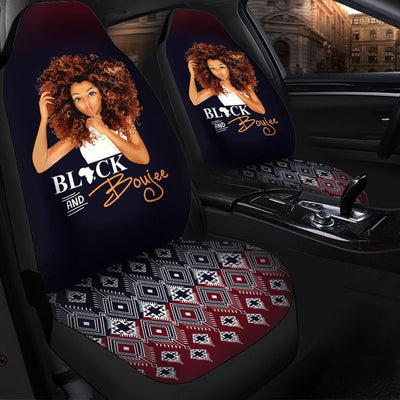 BigProStore Seamless Pattern 3 - Black And Boujee Car Seat Covers (Set of 2) Car Seat Covers