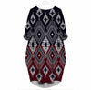 BigProStore Seamless Pattern 3 - Beautiful Woman 3D Pocket Dress S (4-6 US)(8 UK) Women Dress
