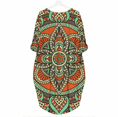 Ethnic Floral 7 - Beautiful Woman 3D Pocket Dress