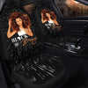 BigProStore Melanin Automotive Seat Covers Black And Boujee Melanin Afro Girl Front Car Seat Covers Car Seat Covers
