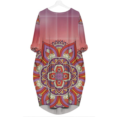 Ethnic Floral 4 - Black Woman 3D Pocket Dress