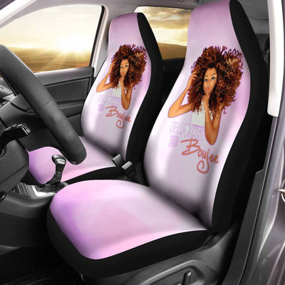 BigProStore Melanin Automotive Seat Covers Black And Boujee Seat Protector Car Seat Covers