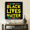 BigProStore African American Abstract Canvas Art Black Lives Matter Pride Melanin Gift Afrocentric Living Room Decor BPS4455 8" x 8" Square Canvas