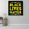 BigProStore African American Abstract Canvas Art Black Lives Matter Pride Melanin Gift Afrocentric Living Room Decor BPS4455 Square Canvas