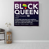 BigProStore African American Abstract Canvas Art Black Queen Definition African Pride Black History Canvas Art Living Room Decor BPS4012 Square Canvas