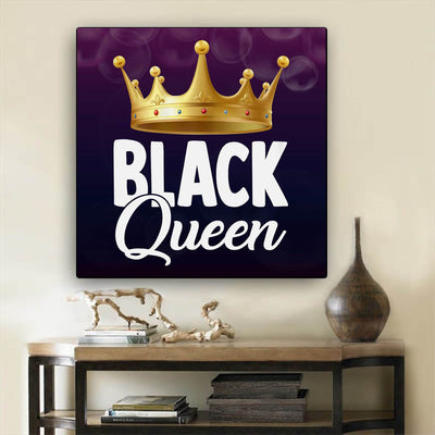 BigProStore African American Art On Canvas Black Queen Melanin Black History Month African Decorations For Living Room BPS1566 8" x 8" Square Canvas