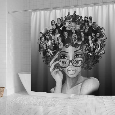 BigProStore African American Black And White My Roots Shower Curtain GE379 Shower Curtain