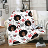 BigProStore African American Blankets And Prints Black Women Christmas Pattern 8 Fleece Blanket Blanket / YOUTH-S (43"x55" / 110x140cm) Blanket