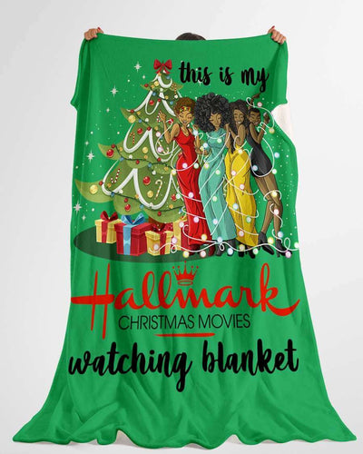 BigProStore African American Blankets Black Friends Hallmark Christmas Movies Watching 3 Fleece Blanket Blanket