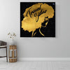 BigProStore African American Canvas Art Beautiful African American Girl African American Black Art Afrocentric Wall Decor BPS55213 16" x 16" x 0.75" Square Canvas