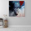 BigProStore African American Canvas Art Beautiful Afro American Woman Abstract African Wall Art Afrocentric Home Decor BPS70617 16" x 16" x 0.75" Square Canvas