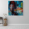 BigProStore African American Canvas Art Beautiful Melanin Poppin Girl African American Women Art Afrocentric Home Decor BPS38568 16" x 16" x 0.75" Square Canvas