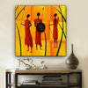 BigProStore African American Canvas Art Cute African American Woman African American Framed Art Afrocentric Home Decor BPS51878 24" x 24" x 0.75" Square Canvas