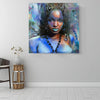 BigProStore African American Canvas Art Pretty African American Girl African Canvas Afrocentric Home Decor BPS42967 16" x 16" x 0.75" Square Canvas
