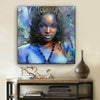 BigProStore African American Canvas Art Pretty African American Girl African Canvas Afrocentric Home Decor BPS42967 24" x 24" x 0.75" Square Canvas